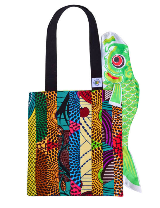 Sac fourre tout comme on dit, à porter en bandoulière avec anse noire