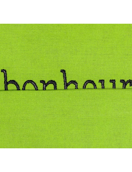 Message surprise bordé à l'intérieur de la doublure du sac: du pep's pour votre journée