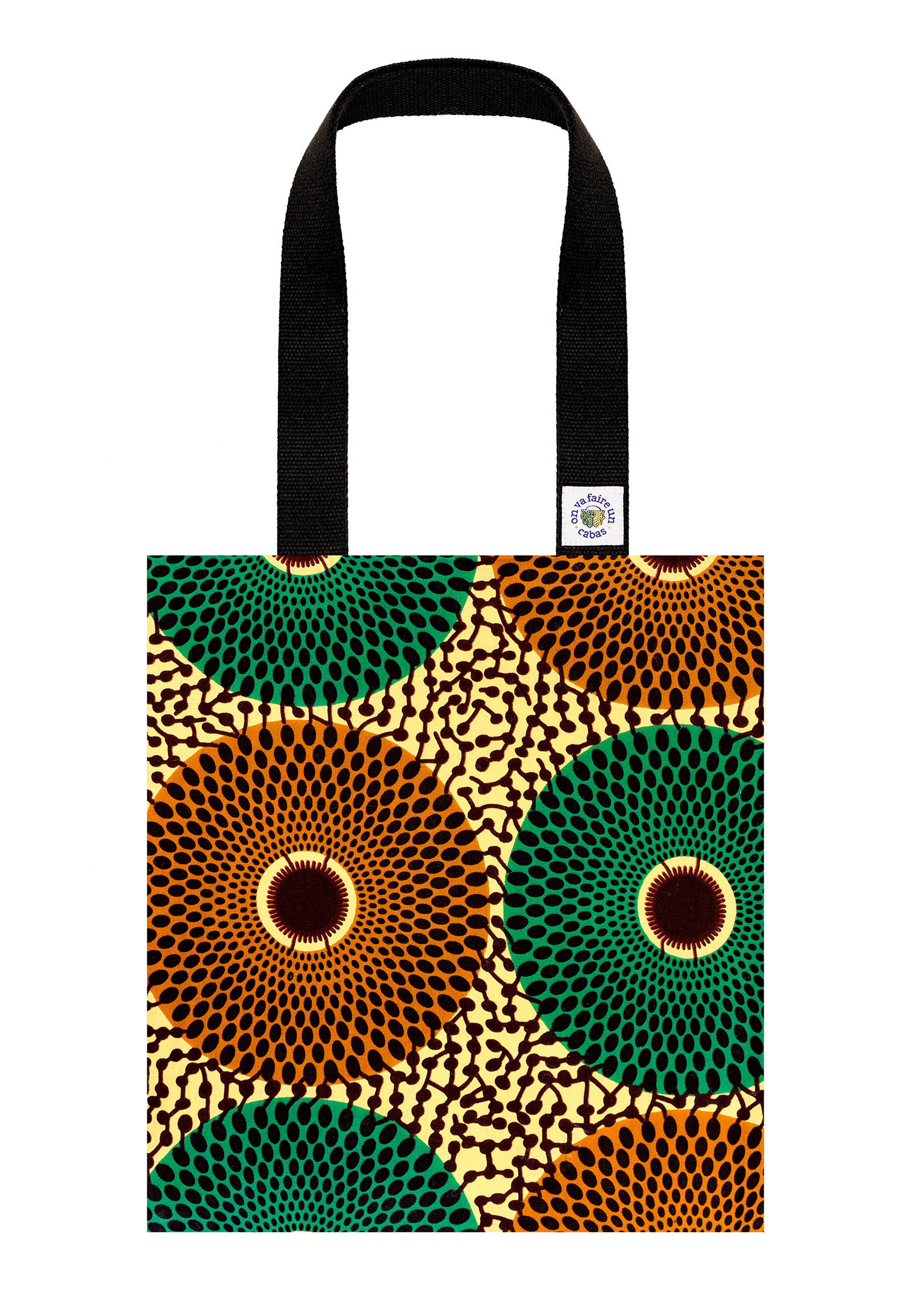 Sac en tissu cabas coloré Wax fun